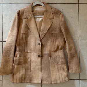 Robert Lewis variegated suede blazer